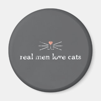 Imã Homens Reais Adoram Gatos