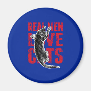 Imã Homens Reais Adoram Gatos