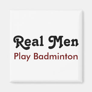 Imã Homens Reais Jogam Badminton