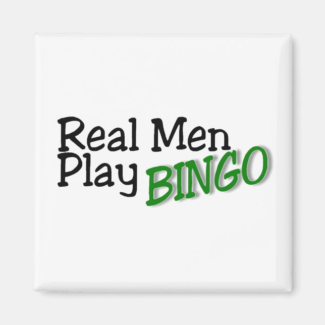 Imã Homens Reais Jogam Bingo 3 (Frente)