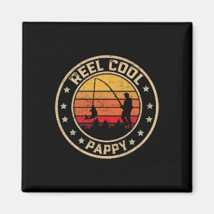 Imã Homens Vintage Reel Cool Pappy Peixe Pescaria Dive