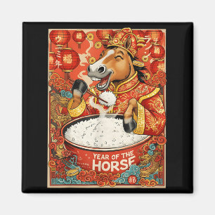 Imã Homens Zodíaco Chinês Cavalo Arroz