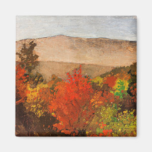Imã Homer - Autumn Treetops, famosa pintura Postcard