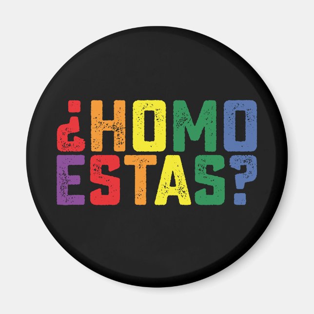 Imã Homo Está Espanhol, Funny Orgulho gay LGBTQ (Frente)