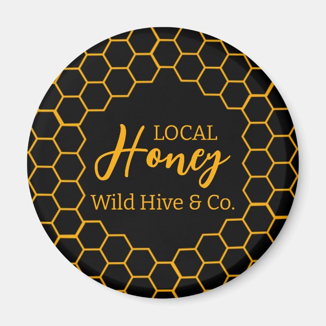 Imã Honeycomb – Black or White Background (Frente)