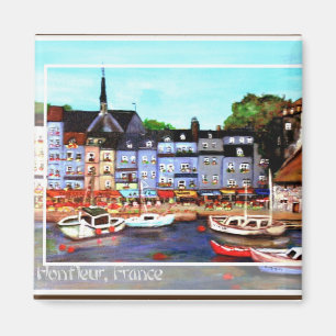 Imã Honfleur, France Painting Magnet