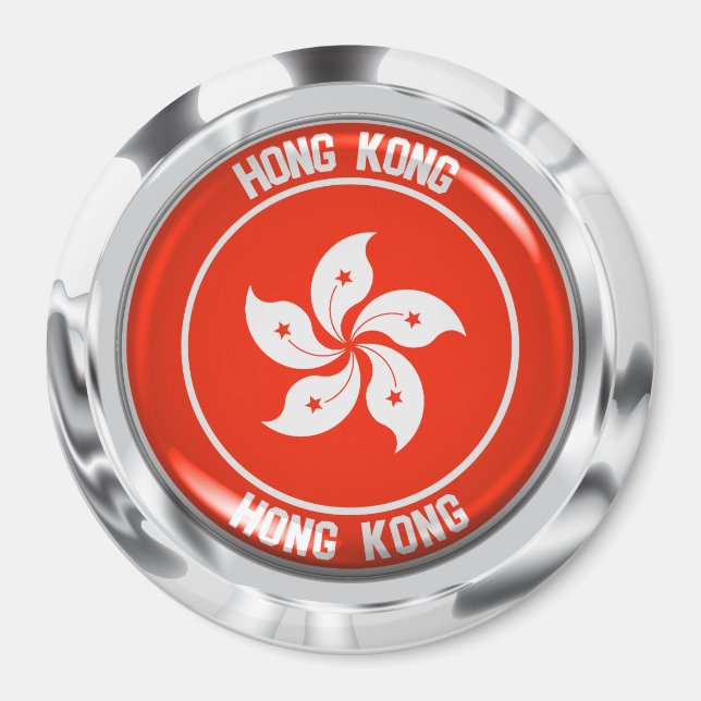 Imã Hong Kong Round Emblem (Frente)