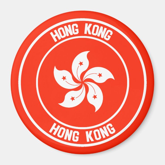 Imã Hong Kong Round Emblem (Frente)