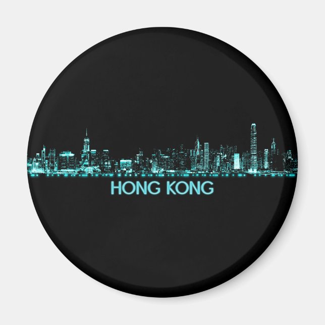Imã Hong Kong Skyline (Frente)