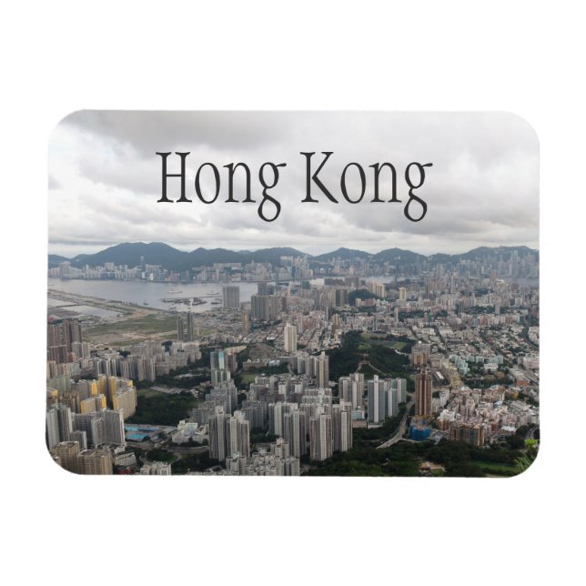 Ímã Hong Kong Skyline (Horizontal)