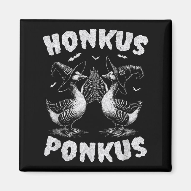 Imã Honkus Ponkus Ganso Engraçado Halloween (Frente)