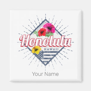 Imã Honolulu City Hawaii Estados Unidos Vintage EUA