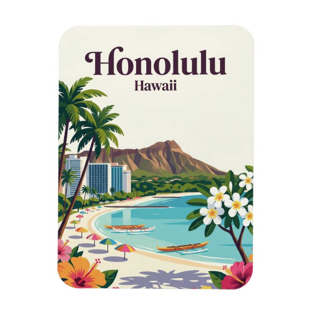 Ímã Honolulu EUA (Vertical)