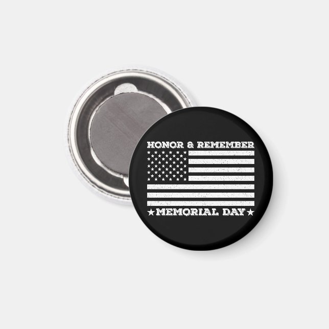Imã Honra Lembrar Dia da Memória Exército Militar Pai  (Front/Back)