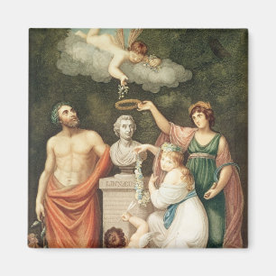 Imã Honrando o busto de Lineu