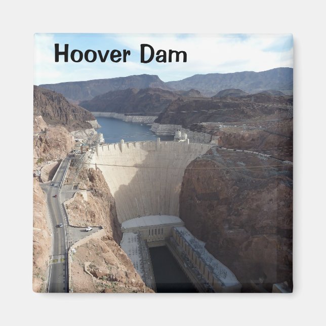 Imã Hoover Dam Nevada Photo Magnet Lake Mead (Frente)