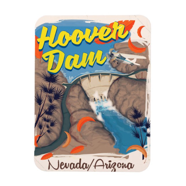 Ímã Hoover Dam Nevada/poster de viagens Arizona (Vertical)