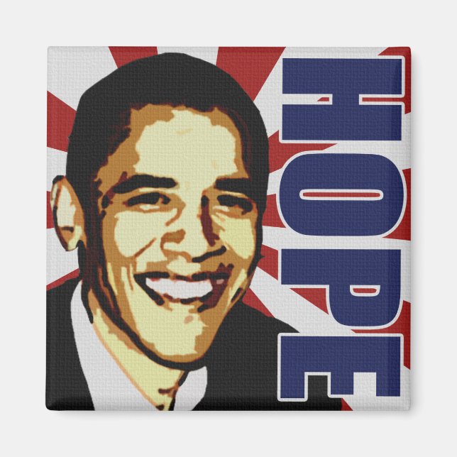 Imã Hope Barack Obama Magnet (Frente)