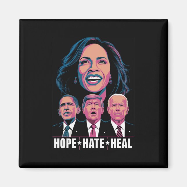 Imã Hope Hate Heal Rise Kamala 2024 (Frente)