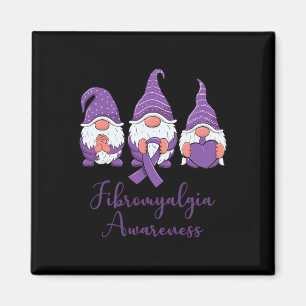 Imã Hope Love Gnomos Roxo Fibromialgia Awaren