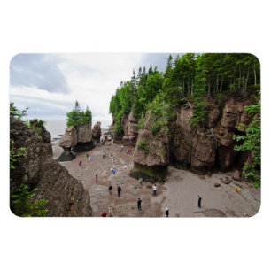 Ímã Hopewell Rocks Low Tide Canada Flex Magnet