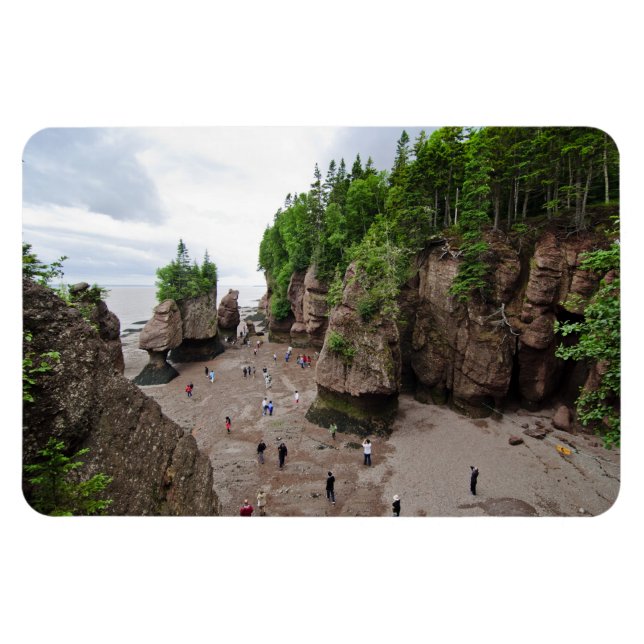 Ímã Hopewell Rocks Low Tide Canada Flex Magnet (Horizontal)