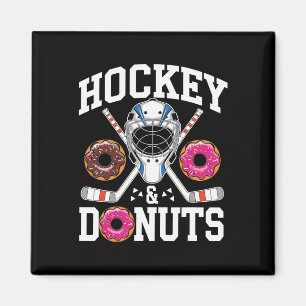Imã Hóquei E Donuts Esportes Divertidos E Lanche