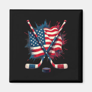 Imã Hóquei no Gelo da Bandeira Americana