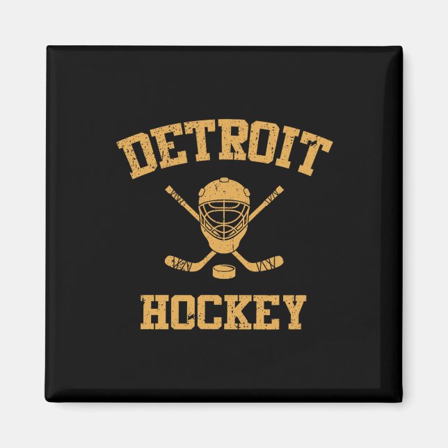 Imã Hóquei Vintage Detroit (Frente)