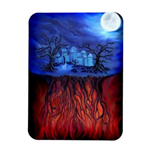 Ímã Hora das bruxas, entre o céu e o inferno (Vertical)