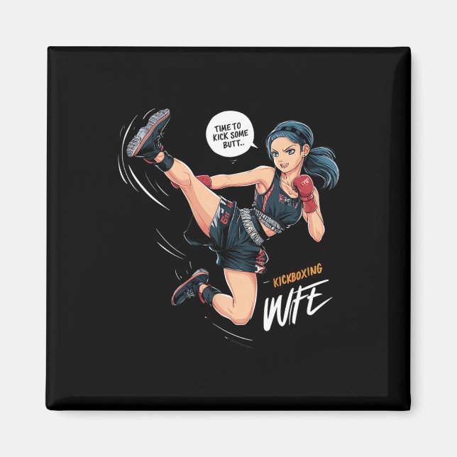 Imã Hora De Dar Um Chute Na Bunda Da Esposa De Kickbox (Frente)