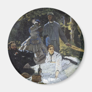 Imã Hora do almoço na grama