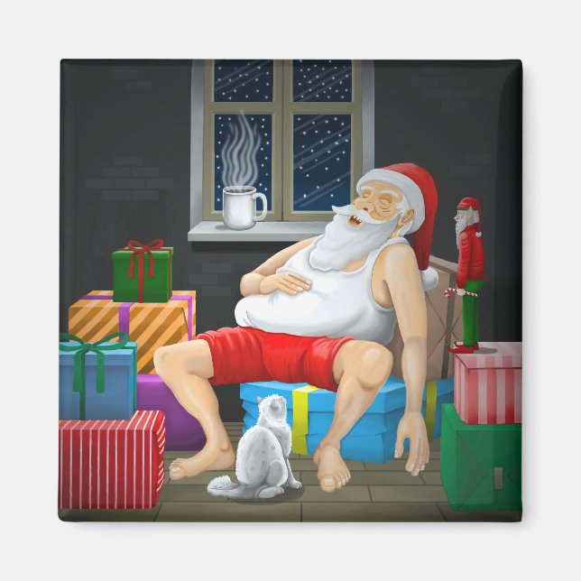Imã Hora do Café do Papai Noel (Frente)