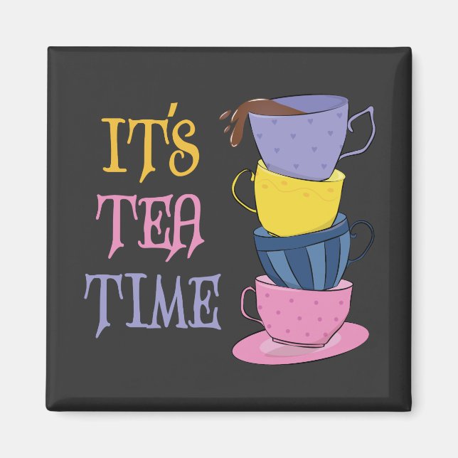 Imã Hora do Chá - Tea Lover (Frente)