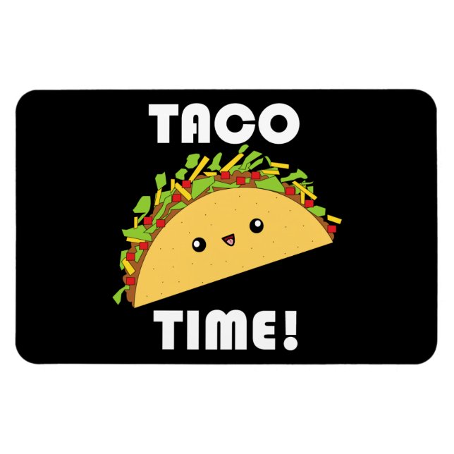 Ímã Hora do Taco Kawaii. Íman (Horizontal)