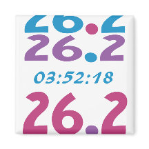 Hora personalizada para a maratona 26.2 executando