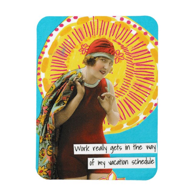 Ímã Horário de Trabalho do Magnet de Vacinação Snarky (Vertical)