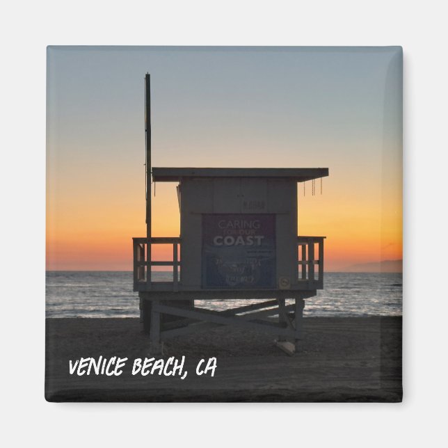 Imã Horário do ouro do Sunset - Venice Beach, CA (Frente)