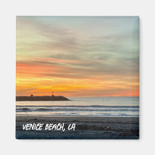 Imã Horário do ouro do Sunset - Venice Beach, CA