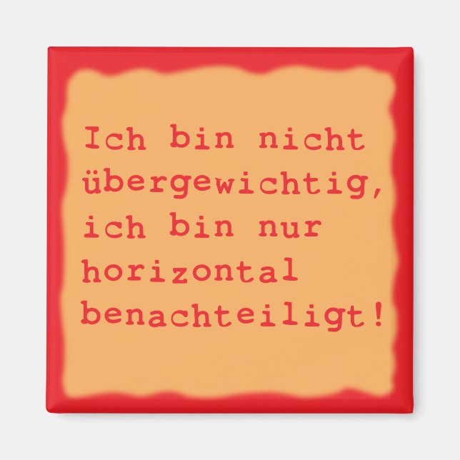 Imã horizontalmente desfavorecido (Frente)