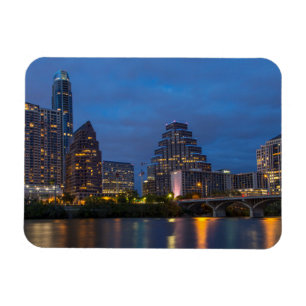 Ímã Horizonte da Cidade Refletido no Lady Bird Lake