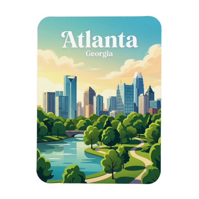 Ímã Horizonte de Atlanta EUA (Vertical)