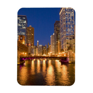 Ímã Horizonte de Chicago, Illinois, e Rio Chicago em