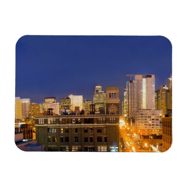Ímã Horizonte de Chicago, Illinois, fotografado de Wes (Horizontal)