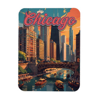 Ímã Horizonte de Chicago na Margem do Rio