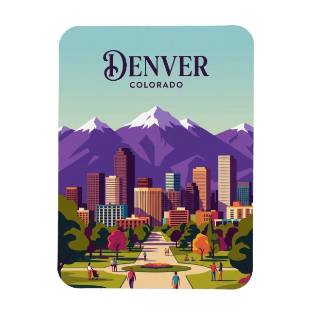 Ímã Horizonte de Denver EUA (Vertical)