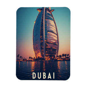 Ímã Horizonte de Dubai UAE Viagem de Luxo Aventura Ára
