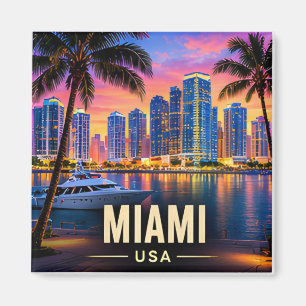 Imã Horizonte de Miami Flórida EUA Praias Noite Tropic