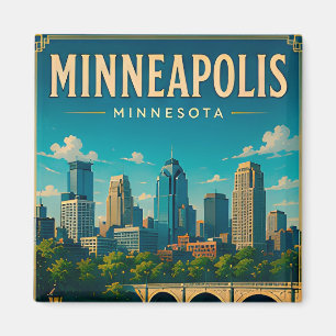 Imã 🌉 Horizonte de Minneapolis Minnesota e Rio