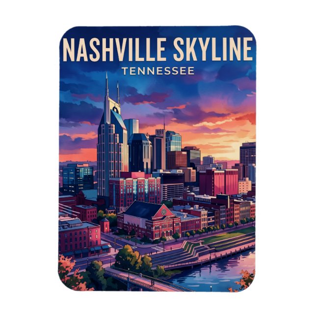 Ímã Horizonte de Nashville EUA (Vertical)